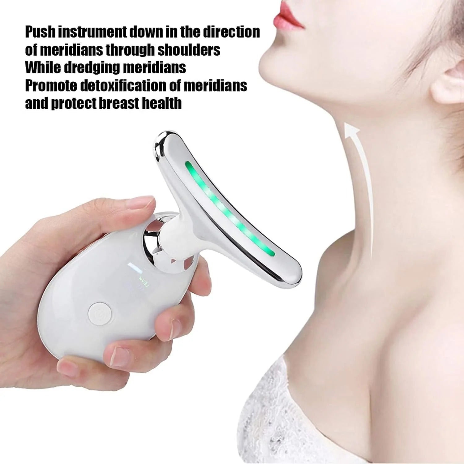 Neck Face Lifting Device - 3-in-1 LED Light Therapy & Skin Tightening Tool
