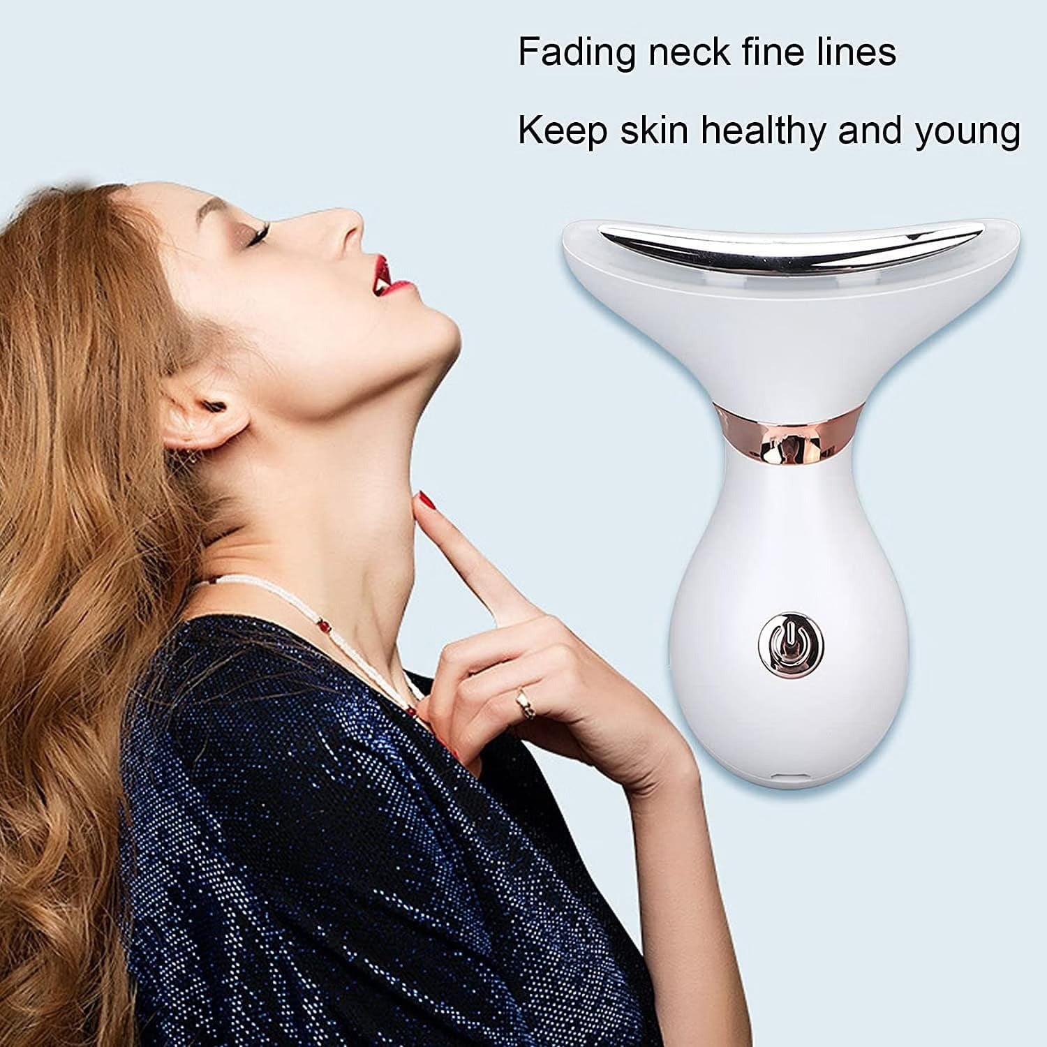 Neck Face Lifting Device - 3-in-1 LED Light Therapy & Skin Tightening Tool